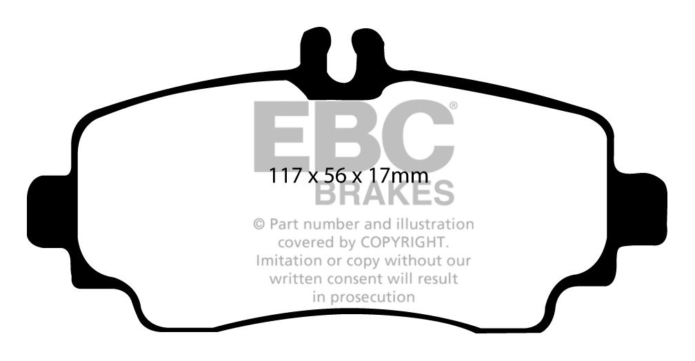 EBC Brakes MERCEDES A-Class (W168) A210 (2.1) 2002-2004 Remblokk