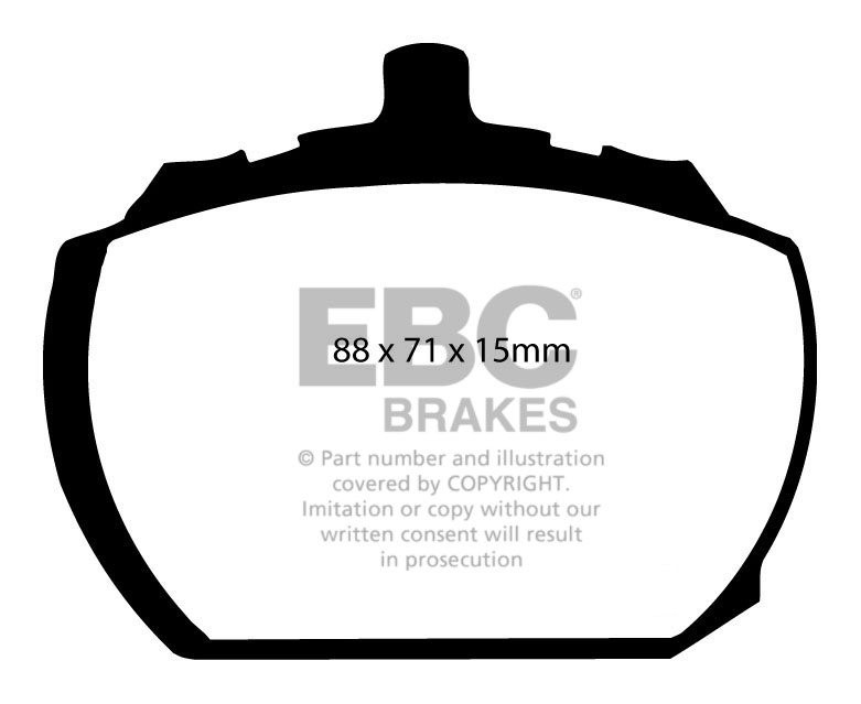 EBC Brakes TRIUMPH 2.5 Pi 2.5 69-75 Remblokken voorzijde greenst