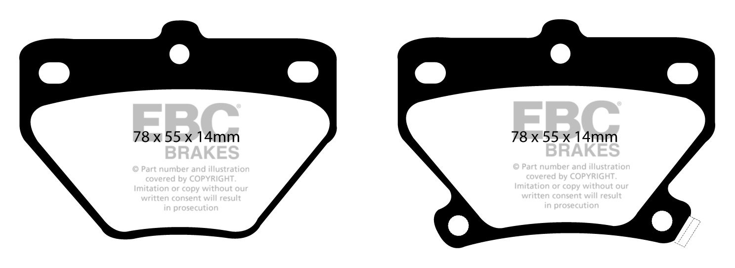 EBC Brakes TOYOTA Will 1.8 (ZZE129) 2001-.. Remblokken achterzij