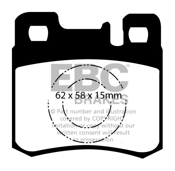 EBC Brakes MERCEDES E-Class (W210) E200 Sedan 96-2000 Remblokken