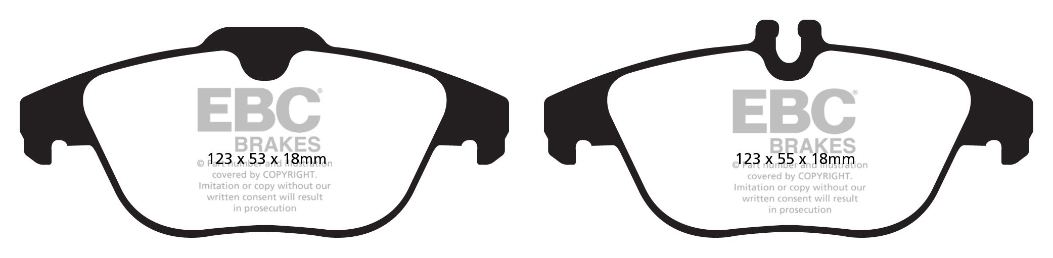 EBC Brakes MERCEDES GLK-Class (X204) GLK220 (2.2TD) 2008-.. Remb