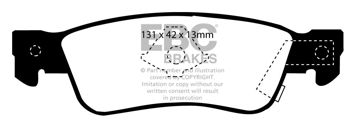 EBC Brakes ISUZU Trooper 2.8 TD (UBS52) 88-92 Remblokken achterz
