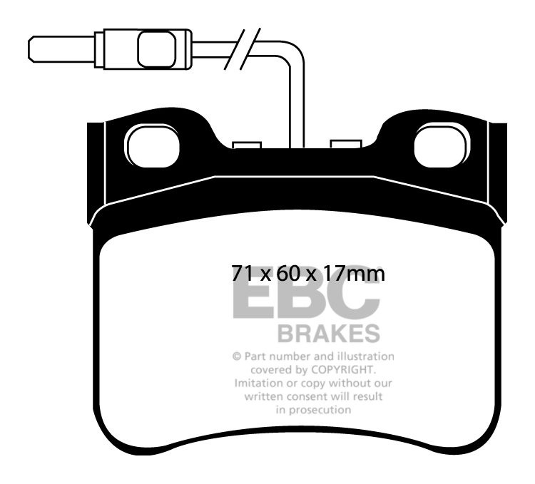 EBC Brakes VW Kever New Beetle 1.5 -1500 67-71 Remblokken voorzi