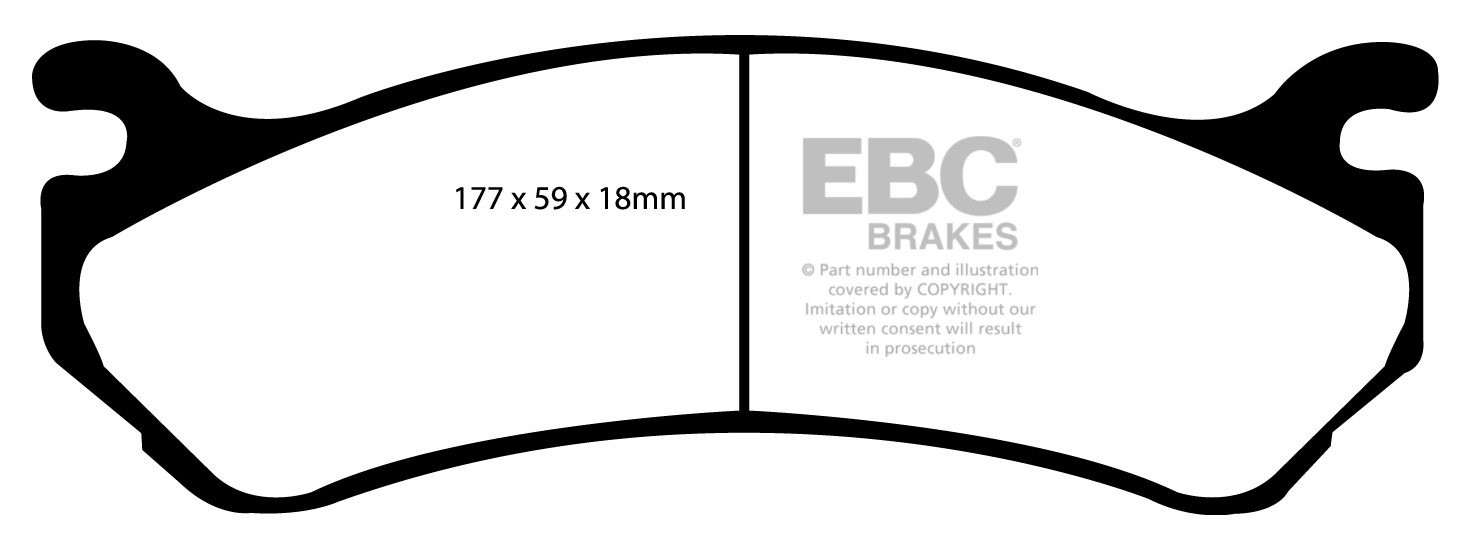 EBC Brakes SEAT 124 1.6 75-80 Remblokken achterzijde