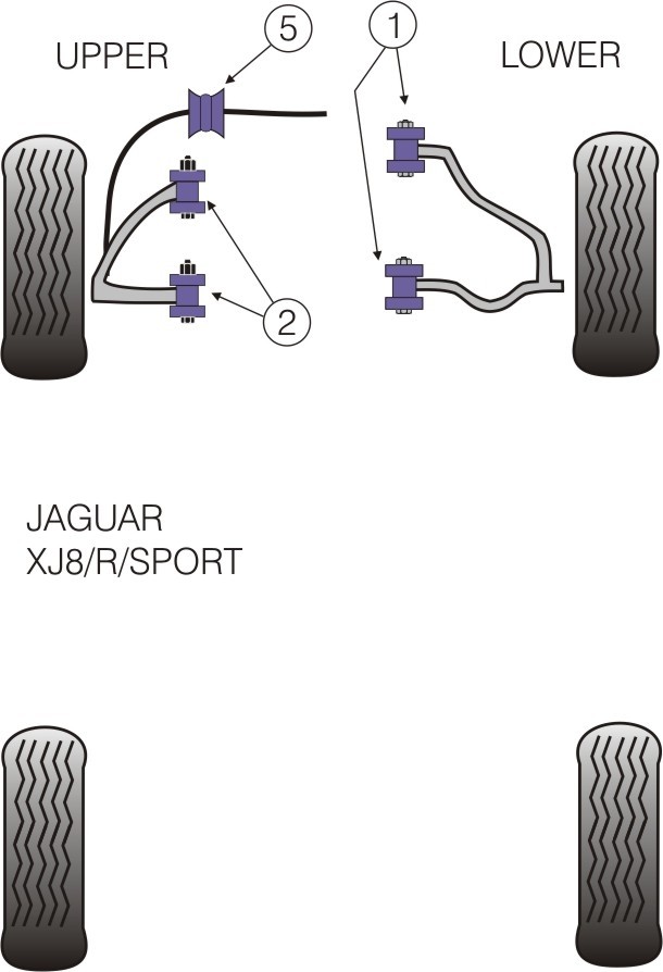 Jaguar (Daimler) XJ8 - R - Sport  Front Anti Roll Bar Bush 31mm