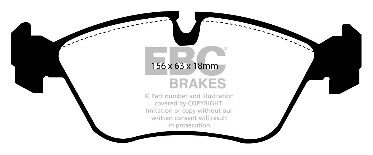 EBC Brakes VOLVO S70 2.3 Turbo T5 97-2000 Remblokken voorzijde y