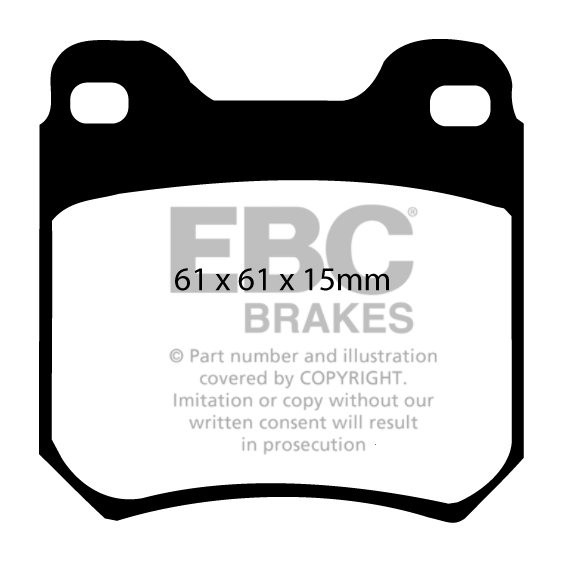 EBC Brakes VAUXHALL (OPEL) Vectra 2.6 2000-2002 Remblokken achte
