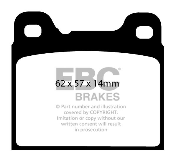 EBC Brakes OPEL Senator 3.0 85-87 Remblokken achterzijde