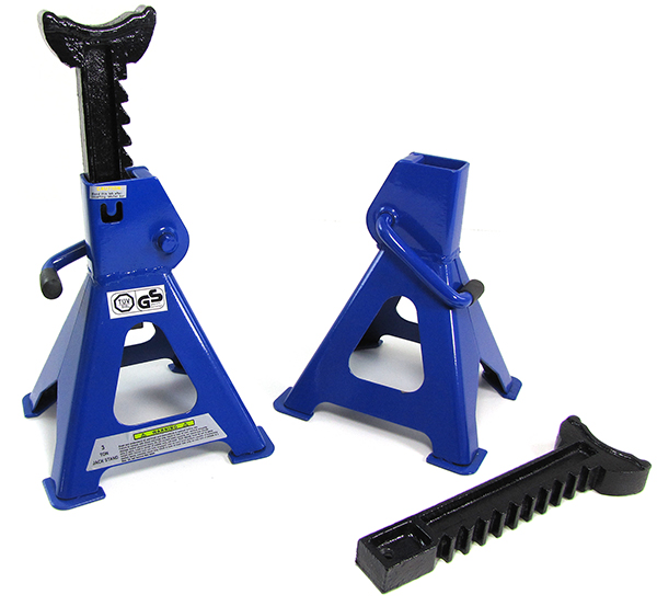 Assteun verstelbaar 3000kg TüV/GS 2stk