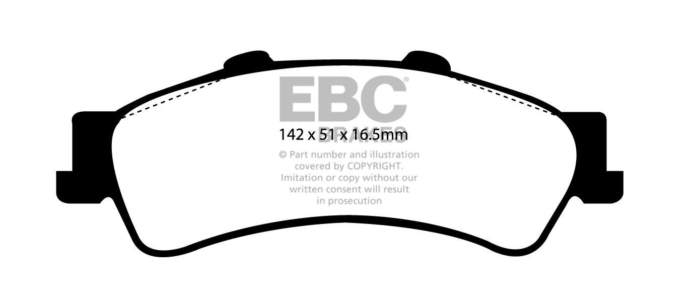 EBC Brakes GMC Yukon/Yukon Denali 8.1 (4WS) 2003-2006 Remblokken