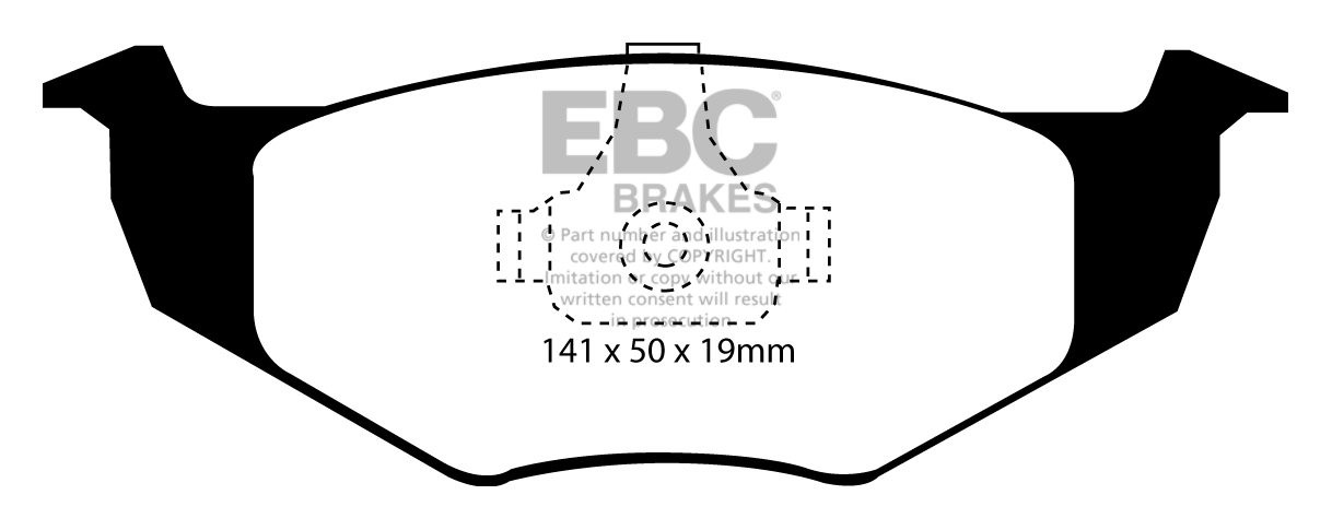EBC Brakes VW Vento 1.9 D 95-97 Remblokken voorzijde