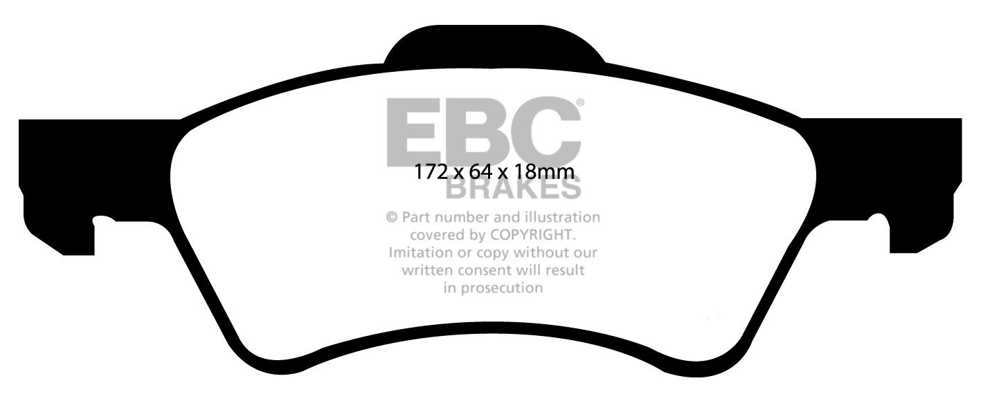 EBC Brakes CHRYSLER (USA) Grand Voyager 3.3 2001-2007 Remblokken