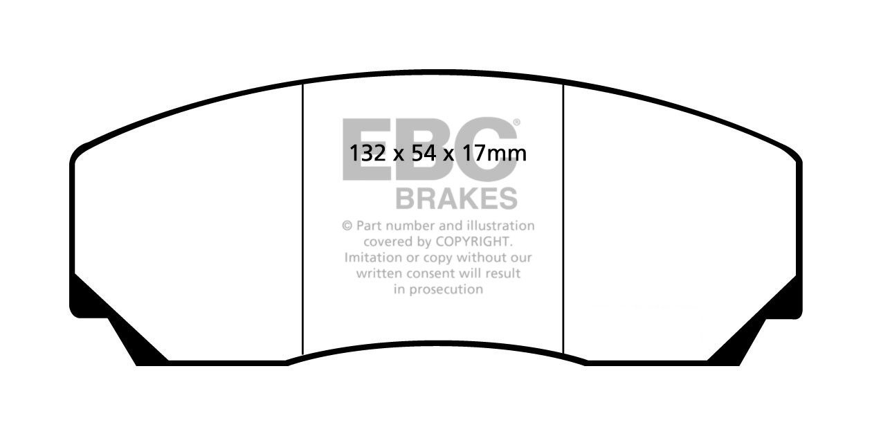 EBC Brakes FORD Fiesta 1.6 TD 2008-.. Remblokken voorzijde green
