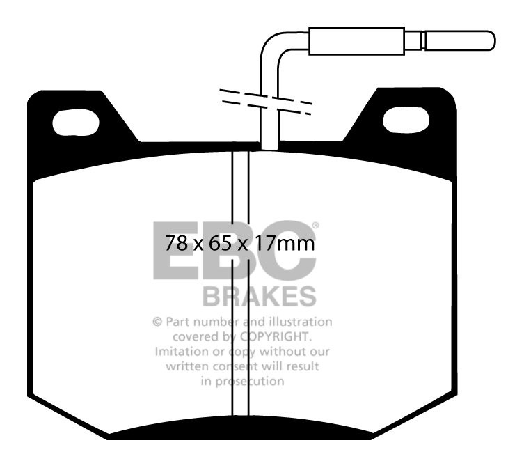 EBC Brakes VOLVO S60 2.4 TD 2001-2010 Remblokken achterzijde gre