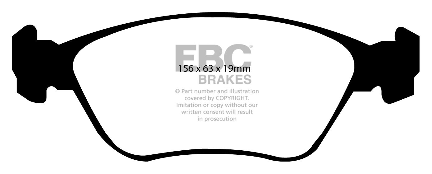 EBC Brakes VOLVO V70 2.3 Turbo R 2WD 97-99 Remblokken voorzijde
