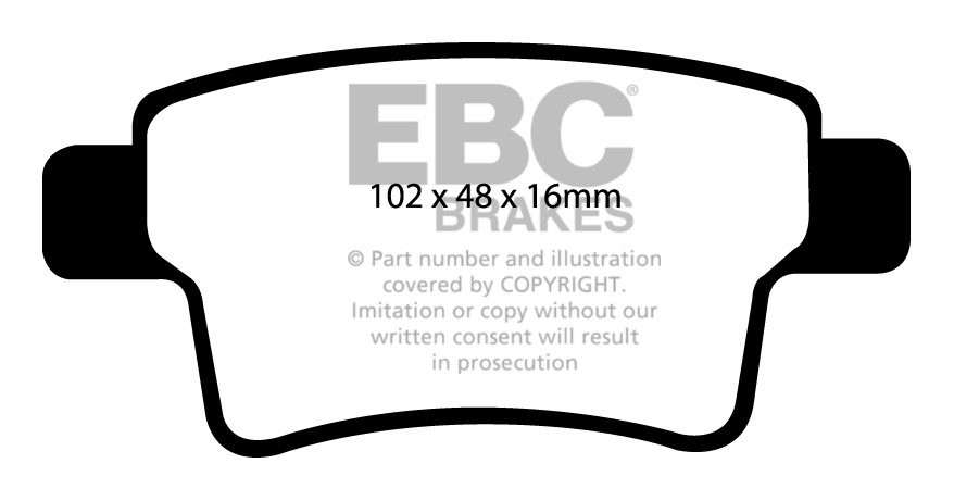 EBC Brakes CITROEN Grand C4 Picasso 1.6 TD 2007-.. Remblokken ac