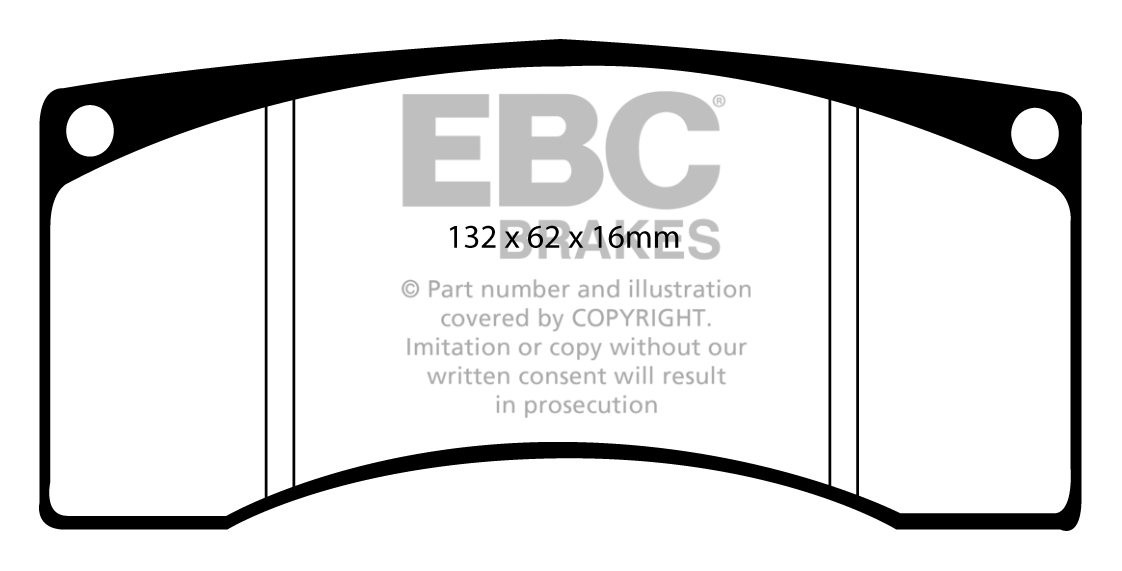 EBC Brakes OPEL Insignia 1.8 2008-.. Remblokken achterzijde gree