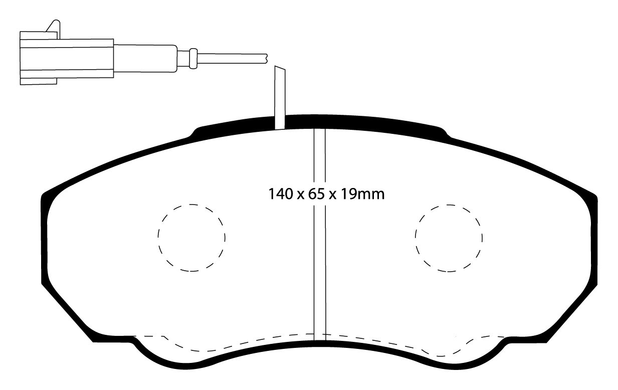 EBC Brakes PEUGEOT BEDRIJFSWAGEN Boxer 2.2 TD 2001-2006 Remblokk