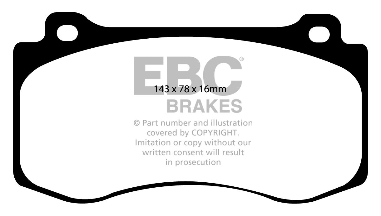 EBC Brakes DODGE (USA) Magnum 6.1 2005-.. Remblokken voorzijde