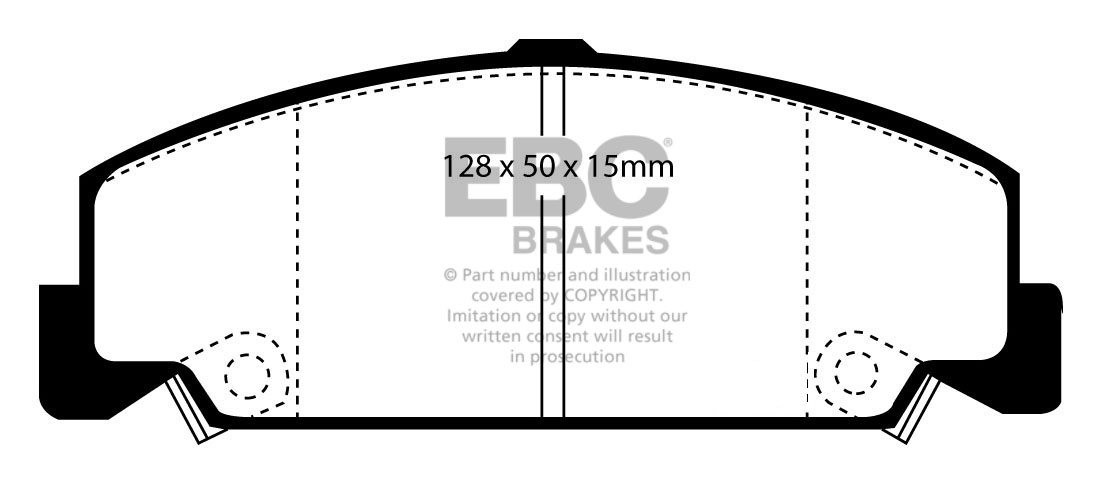 EBC Brakes HONDA Civic Shuttle 1.4 (EE) 88-91 Remblokken voorzij
