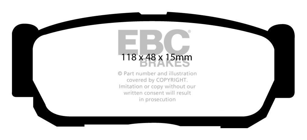 EBC Brakes SSANGYONG Rodius 2.7 TD 2005-.. Remblokken achterzijd