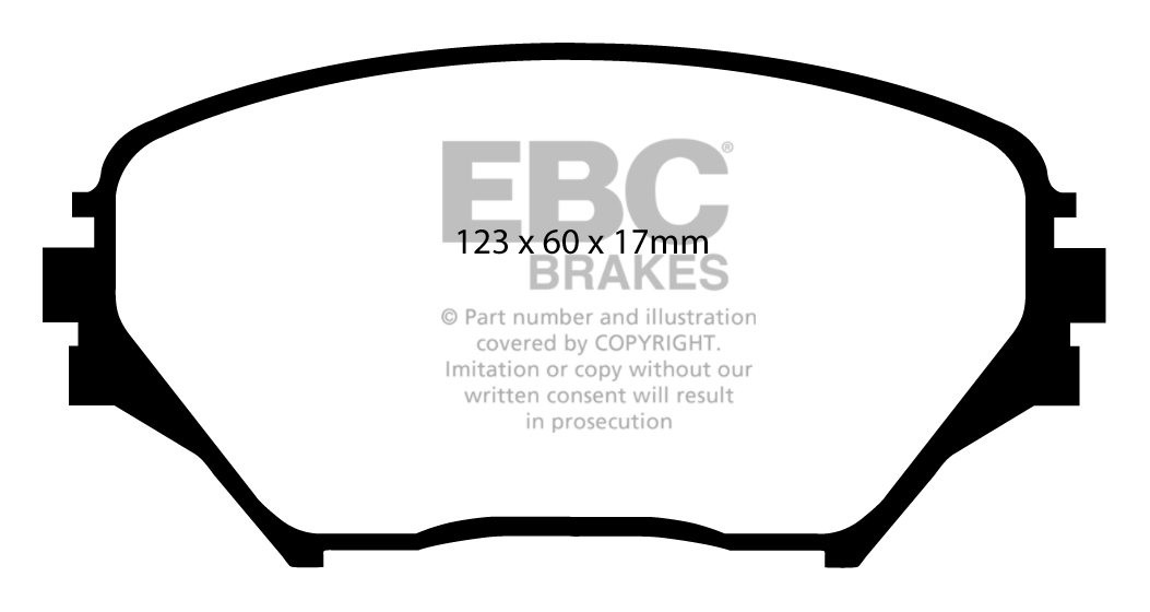 EBC Brakes TOYOTA Rav 4 2.0 2000-2006 Remblokken voorzijde