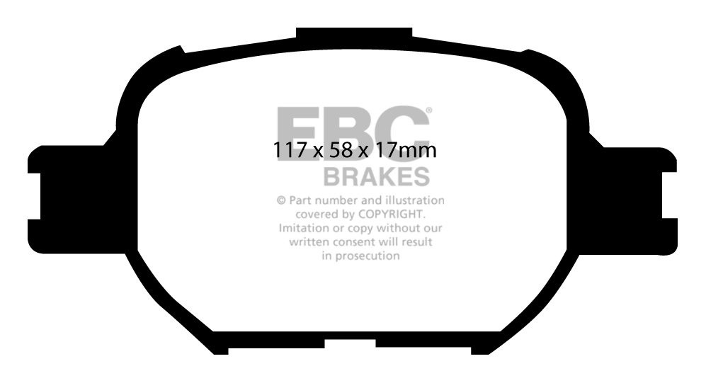 EBC Brakes TOYOTA Verossa 2.5 2001-2003 Remblokken voorzijde