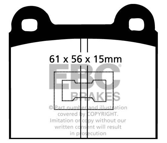 EBC Brakes VW Jetta I 1.6 D 80-84 Remblokken voorzijde