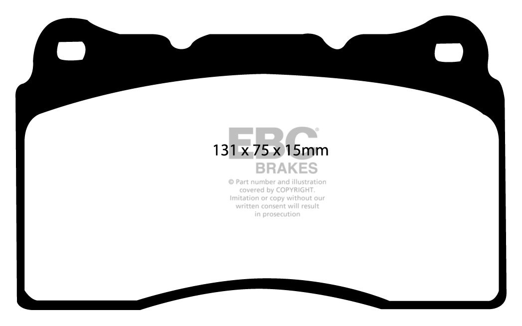 EBC Brakes SUBARU Impreza 2.5 Turbo WRX STi 2006-.. Remblokken v