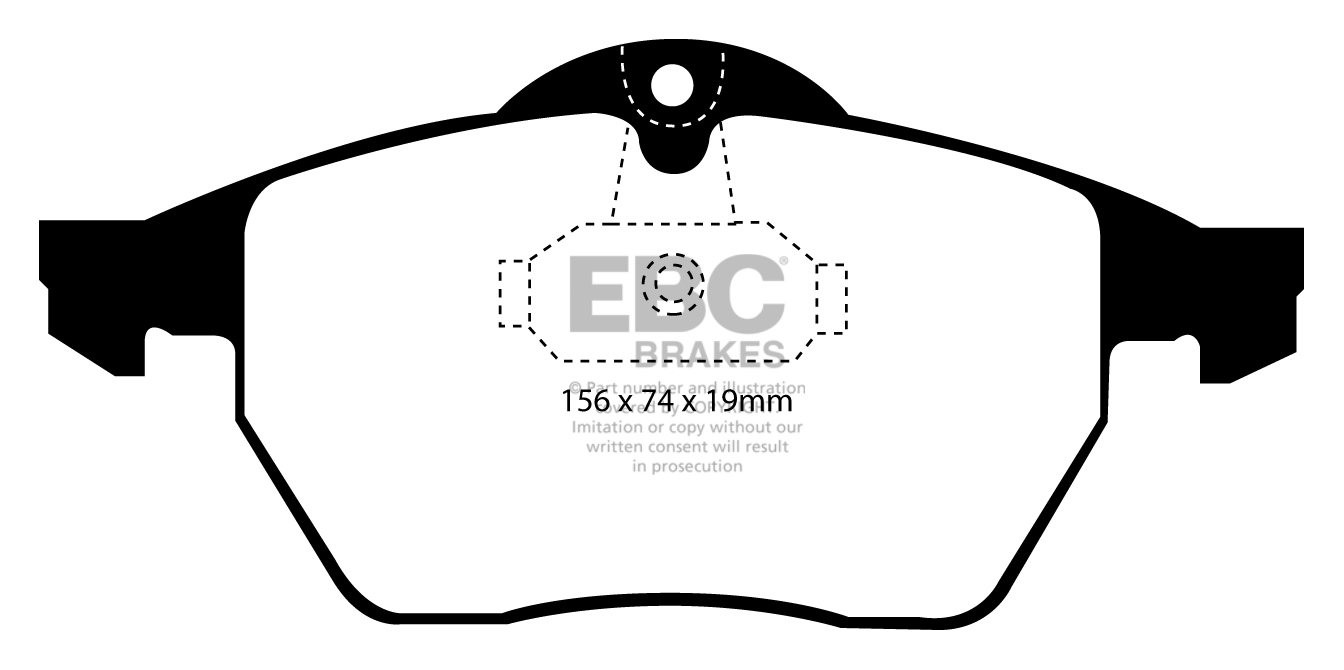 EBC Brakes SAAB 900 2.3 96-98 Remblokken voorzijde