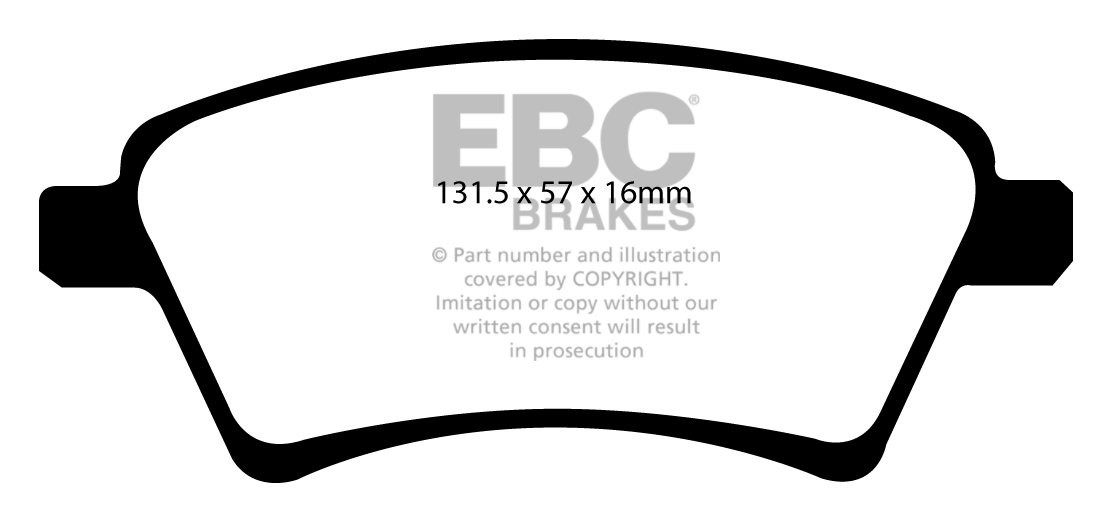EBC Brakes SUZUKI SX4 1.6 TD 2009-.. Remblokken voorzijde