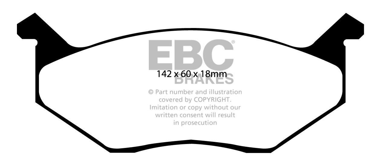 EBC Brakes PLYMOUTH Roadrunner 5.2 73-75 Remblokken voorzijde ye