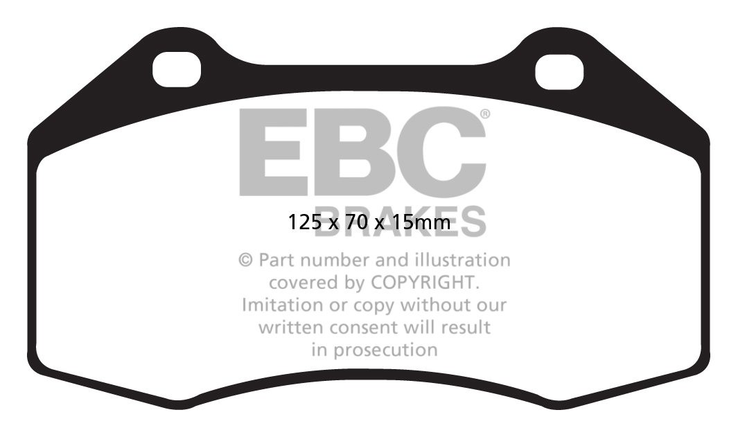 EBC Brakes ALFA ROMEO Mi.To 1.4 Turbo (155) 2008-2010 Remblokken