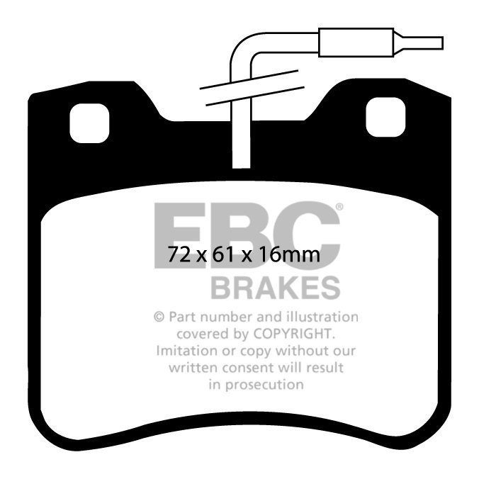 EBC Brakes CITROEN AX 1.4 89-96 Remblokken voorzijde
