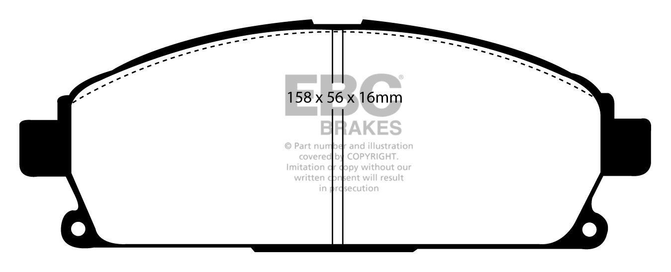 EBC Brakes NISSAN X-Trail 2.2 TD 2001-2007 Remblokken voorzijde