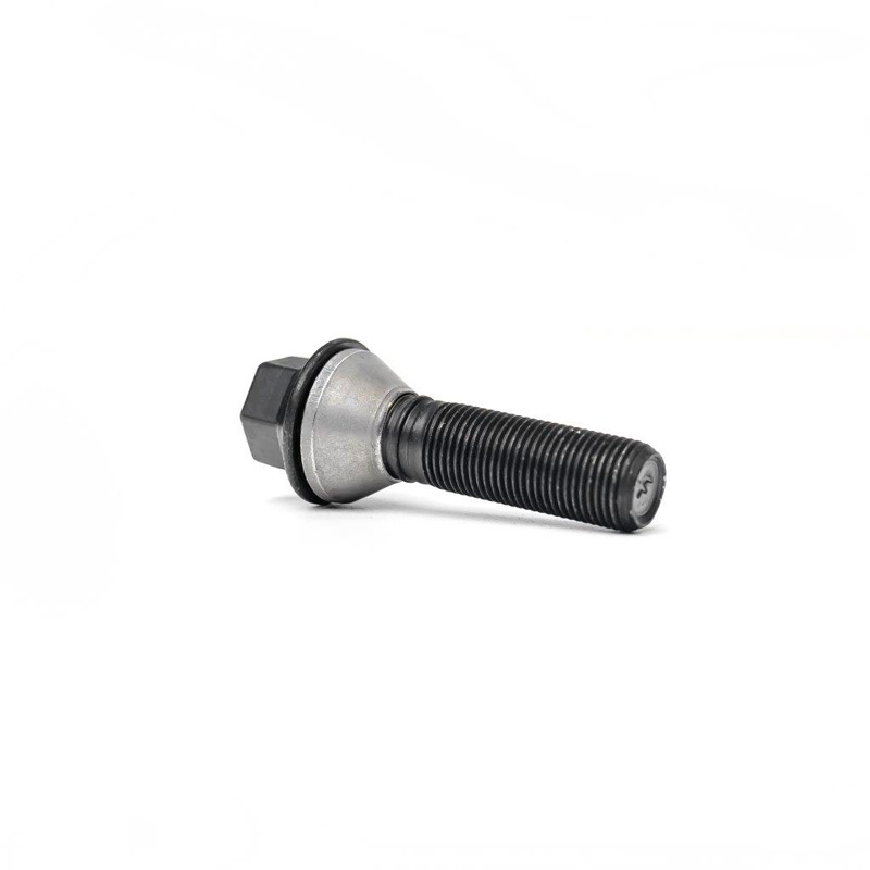 H&R Wielbout konisch met beweegbare ring M14x1.50 - Lengte 40,5mm - Zwart