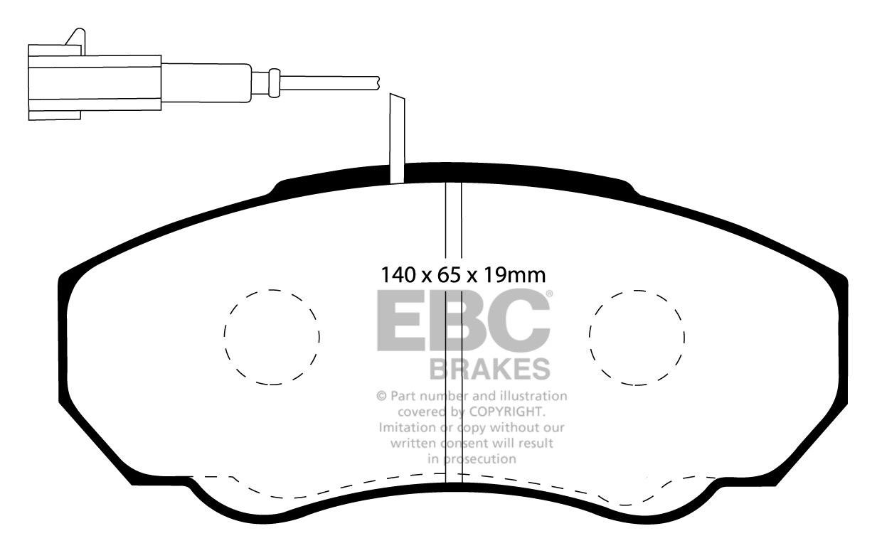 EBC Brakes FIAT BEDRIJFSWAGEN Ducato 2.3 TD 2003-2006 Remblokken
