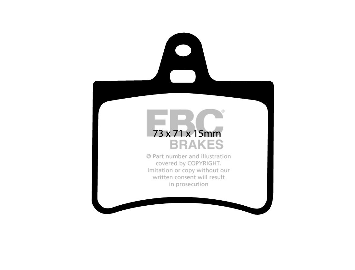 EBC Brakes CITROEN C5 2.0 2001-2008 Remblokken achterzijde