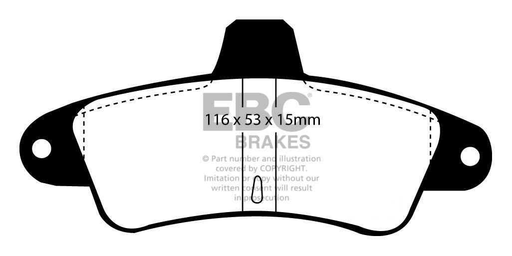 EBC Brakes FORD Mondeo (Station) 1.8 TD 93-2000 Remblokken achte