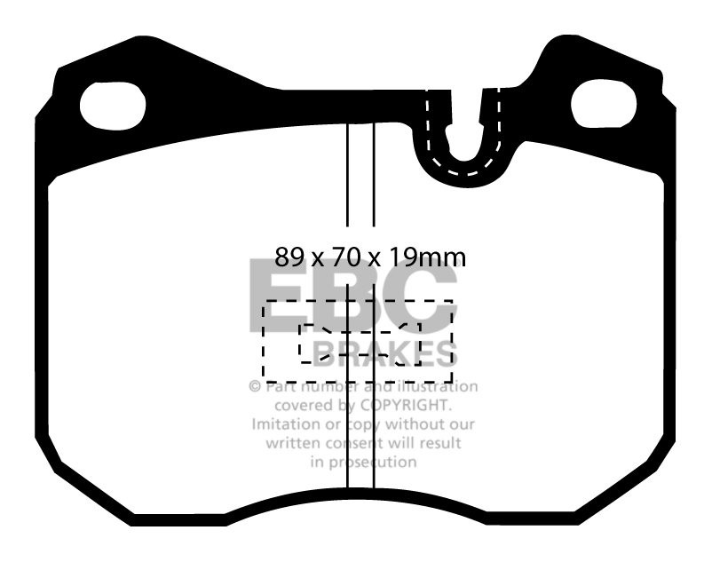 EBC Brakes PORSCHE 928 4.5 77-79 Remblokken voorzijde redstuff