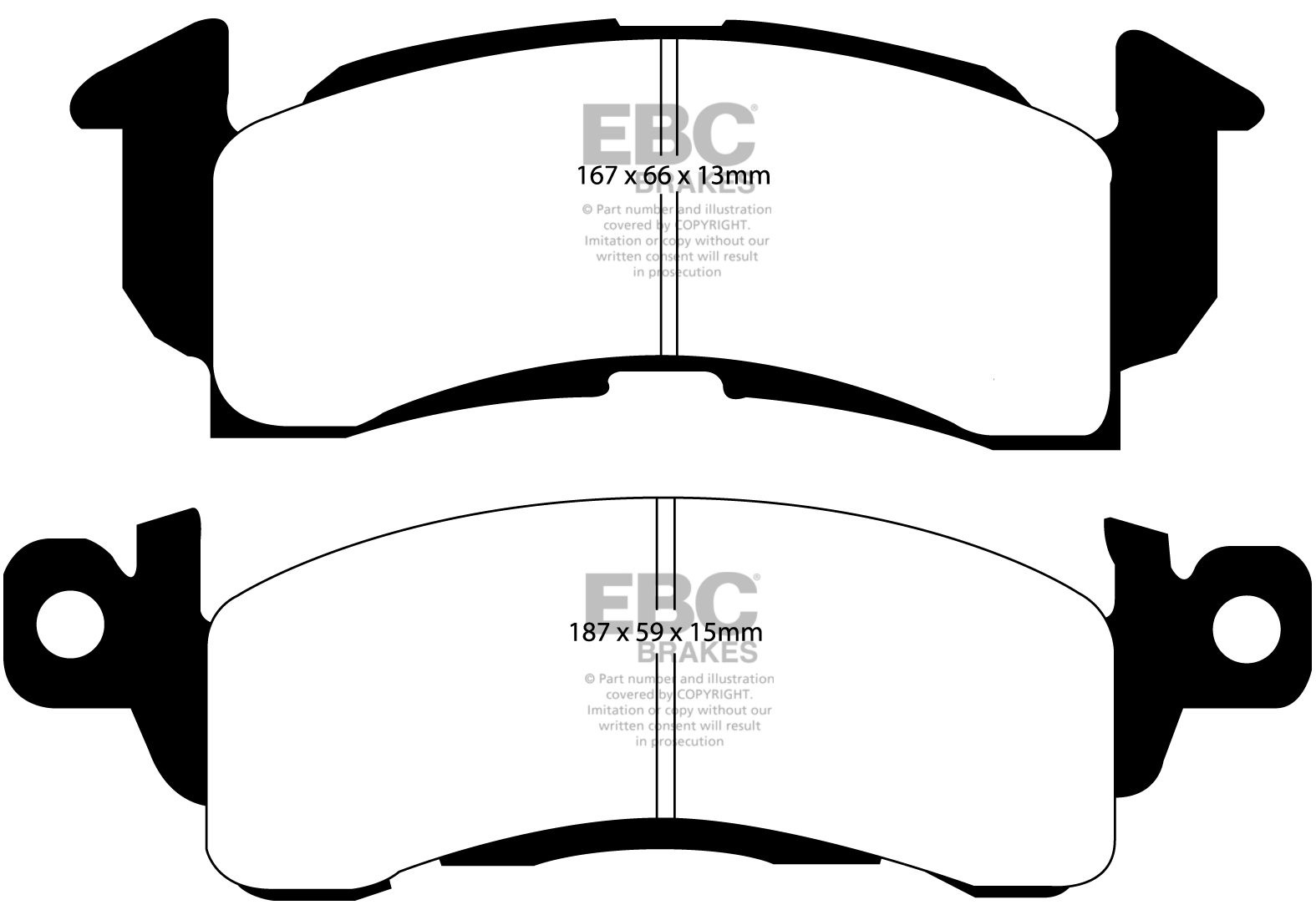 EBC Brakes CHEVROLET Camaro 6.5 70-72 Remblokken voorzijde redst