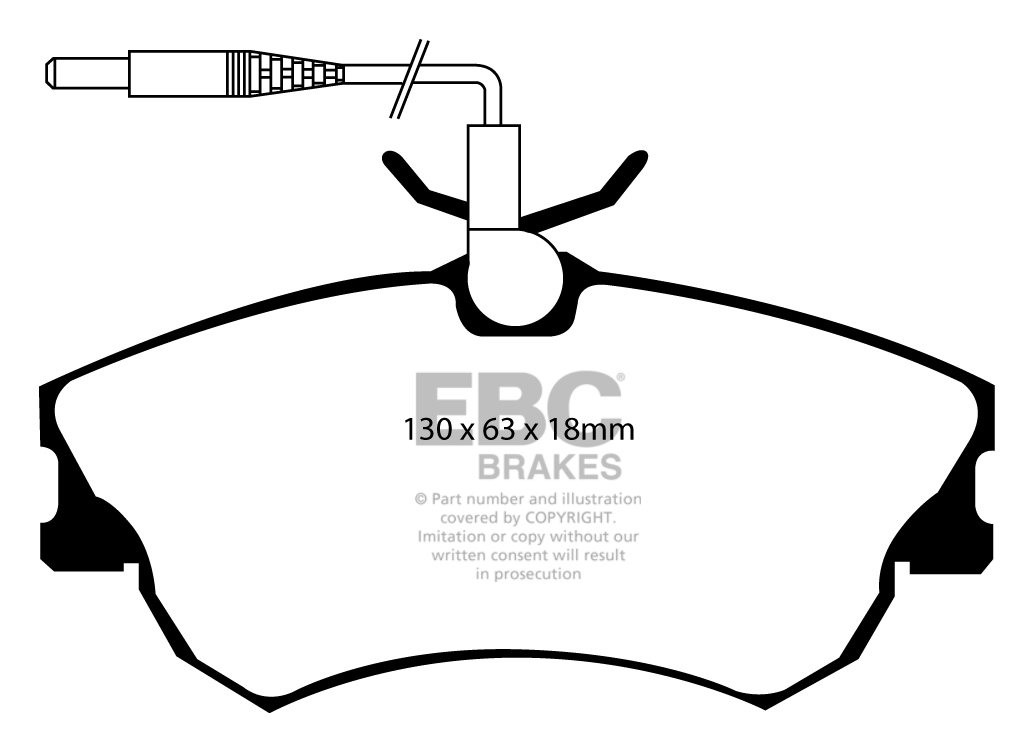 EBC Brakes RENAULT Espace 3.0 97-2000 Remblokken voorzijde