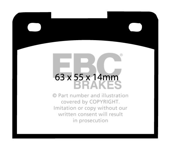 EBC Brakes CATERHAM Seven 1.8 97-.. Remblokken voorzijde greenst