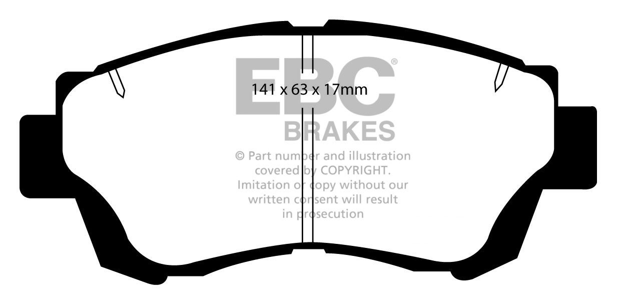 EBC Brakes TOYOTA Altezza 2.0 4WD (GXE15) 2001-.. Remblokken voo