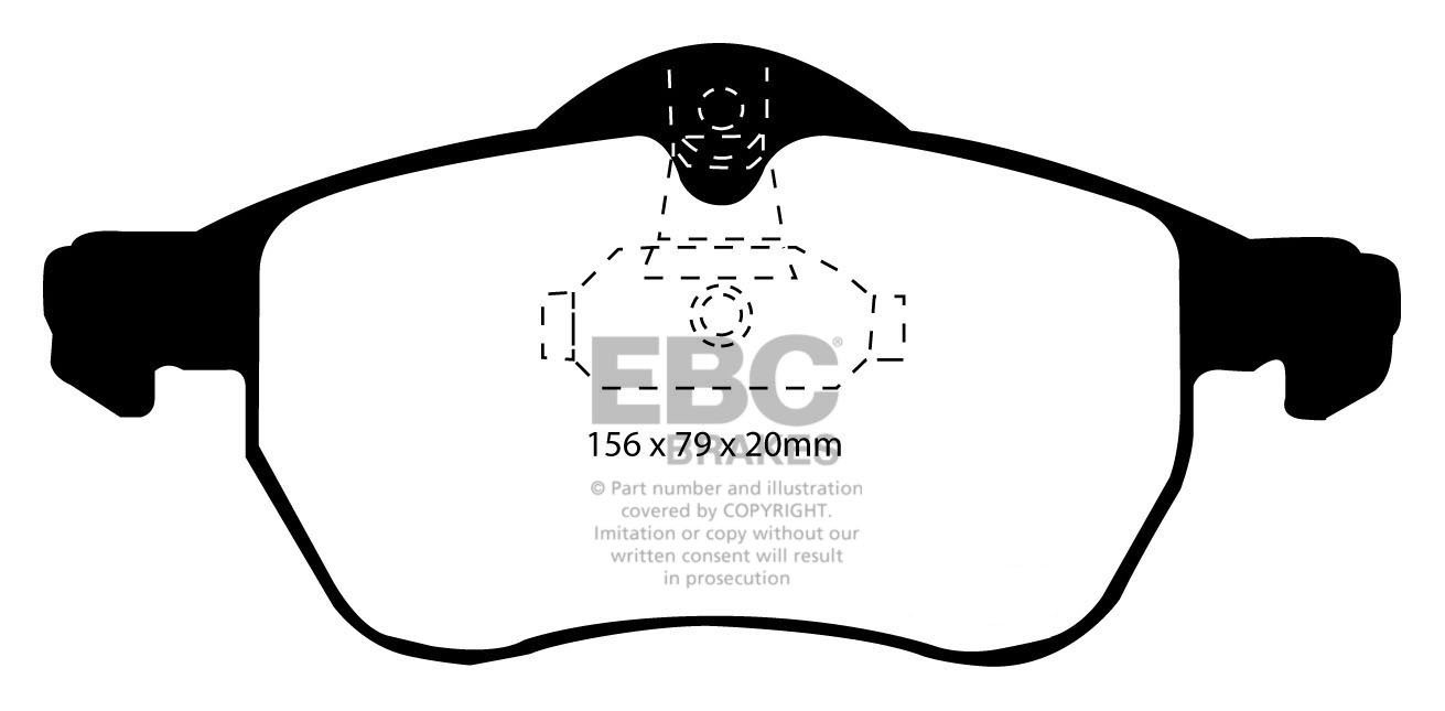 EBC Brakes OPEL Astra G 2.2 TD 2002-2004 Remblokken voorzijde