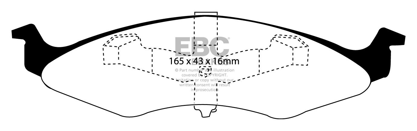 EBC Brakes CHRYSLER (USA) Neon 2.0 (4 Stud) 96-98 Remblokken voo