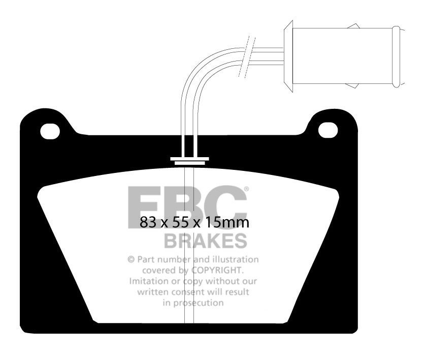 EBC Brakes MORRIS Mini 1.3 Turbo 89-90 Remblokken voorzijde gree