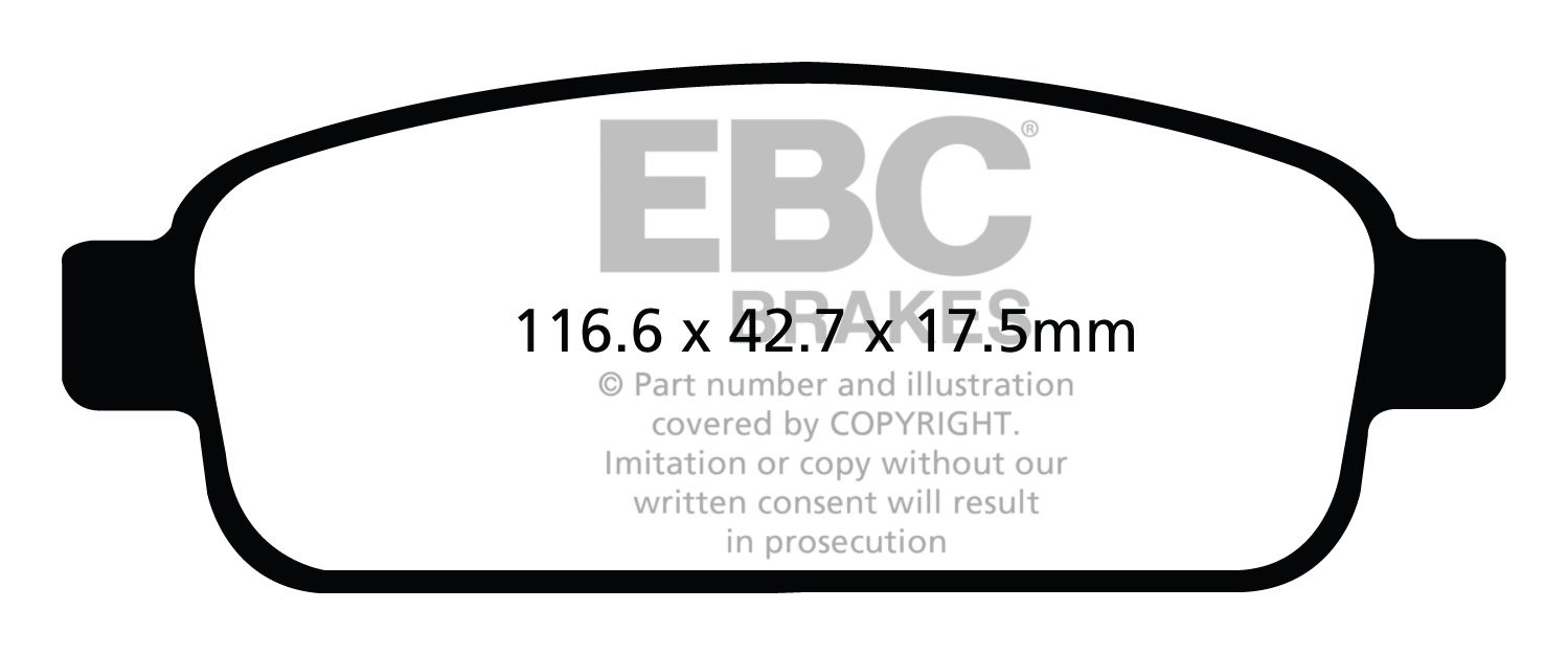 EBC Brakes OPEL Astra J 1.4 Turbo -120 2010-.. Remblokken achter