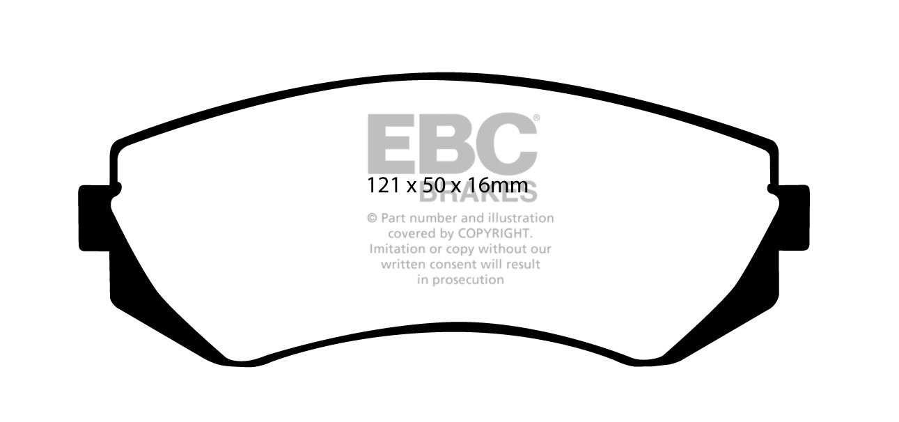 EBC Brakes NISSAN Almera 1.4 98-2000 Remblokken voorzijde