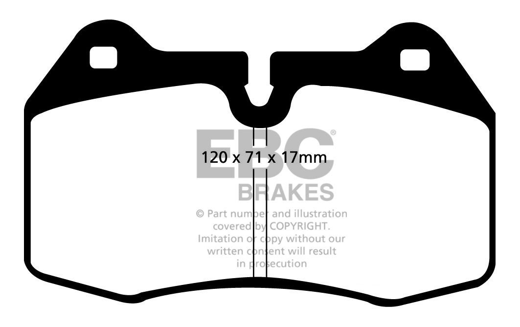 EBC Brakes MASERATI 3200 GT 3.2 99-2007 Remblokken voorzijde